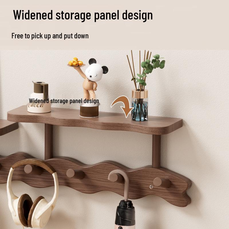 Ścienny wieszak na płaszcze, kapelusze i ubrania z haczykami bez wiercenia do sypialni, przedpokoju lub korytarza