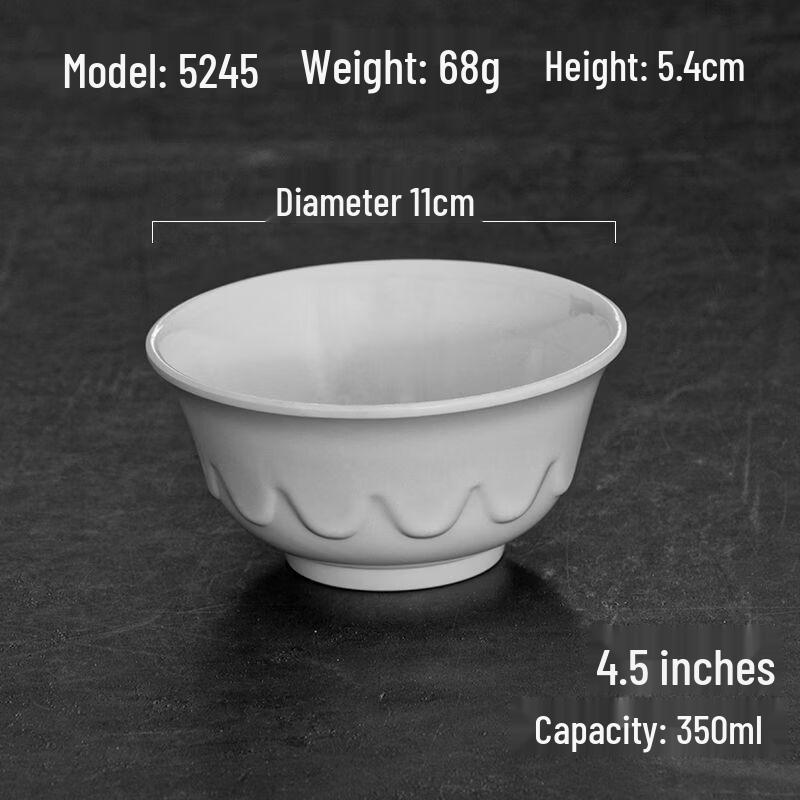 ZISIZ Durable Melamine Dining Bowl
