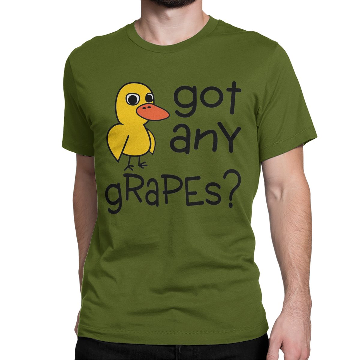 Футболки Got Any Grapes The Duck Song, женские забавные футболки унисекс из 100% хлопка, футболка с круглым вырезом и короткими рукавами, топы с принтом унисекс 4XL