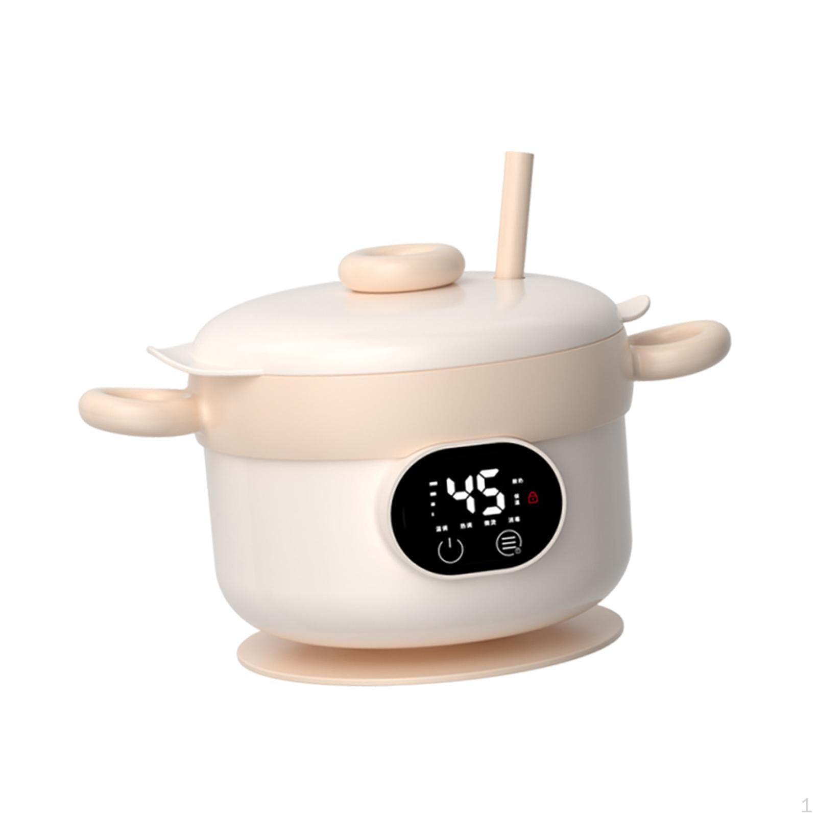 

Insulated Bowl Tableware Constant Temperature Feeding for Toddlers Beige бежевый