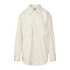 DRAE Pearl Stripe Shirt_Cream