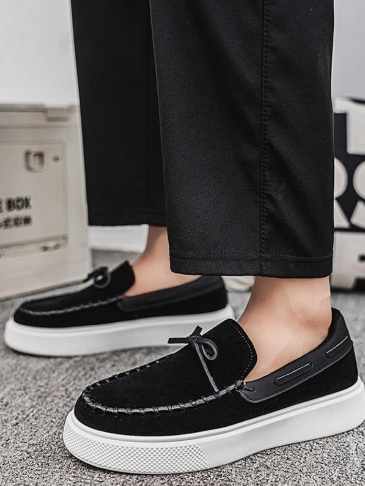 Fashion Flat Male Shoe Height Increasing Low-Top Sneakers Luxury Sale Legitimate Non-leather Retro Hiking Adults On Men's Casual Shoes