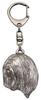 Lhasa Apso - Silver-plated key ring with dog, handbag decoration, backpack pendant by Art-Dog brand