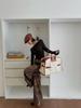 Large capacity travel casual tote bag women luxury leather shoulder bag canvas leather bucket handbag office fashion bag