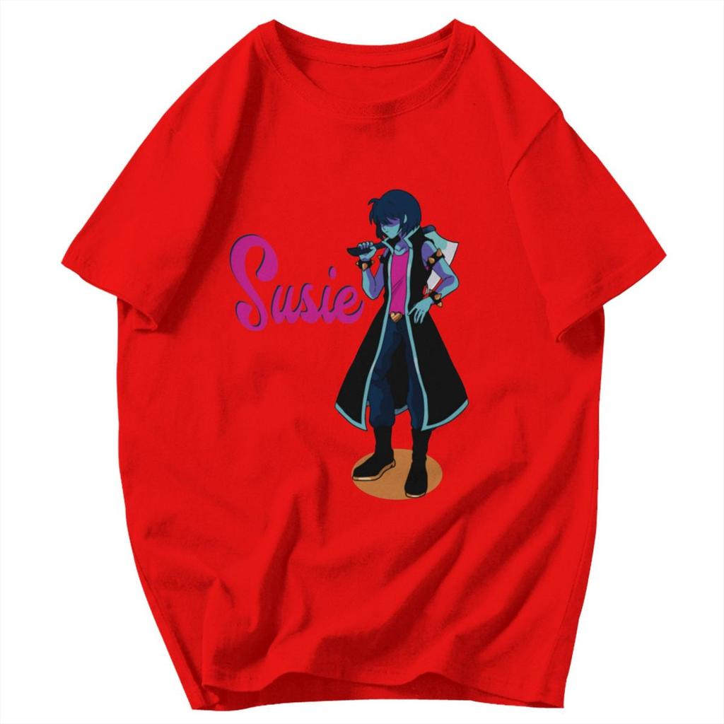 Men T Shirt Deltarune Susie Summer Y2K Graphic Short Sleeve Unisex Clothing T Shirts
