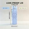 1PC Demon Horn Minimalist Line Art Print 750ml Portable Sports Water Bottle Leakproof Gym Outdoor Travel Drink Cup