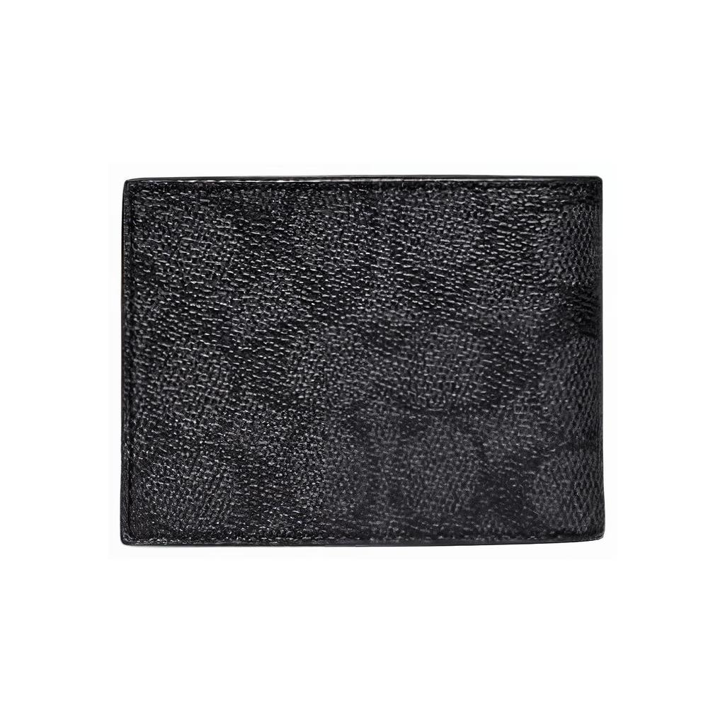 New COACH Boxed PVC Wallet Set And Wallet Mini Men's Black CE441-MI5