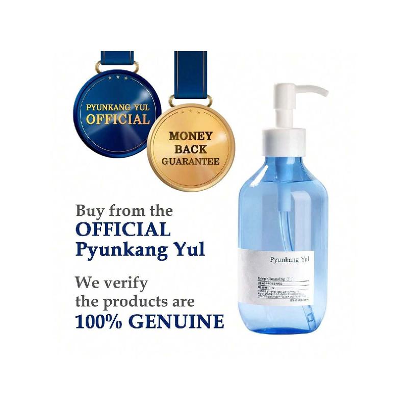Demachiant profund Pyunkang Yul(Tipul de ulei) Pentru o demachiere de lungă durată, uleiul de jojoba curăță porii și îndepărtează impuritățile, fără iritații.,  (290 ml)