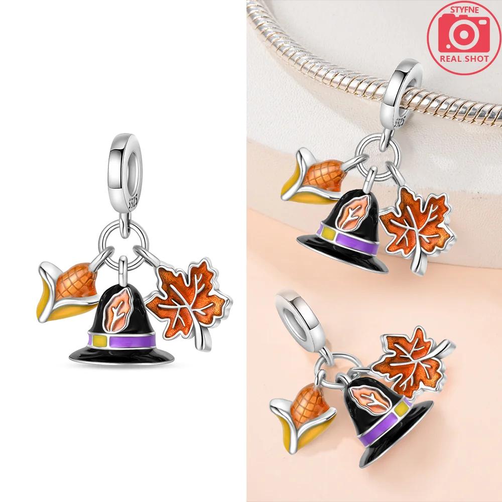 Charm Bead Charms Sunflower Christmas Snowman Purple Balloon Perfume Bottle Bead Charms Compatible With Bracelets copper Authentic Jewellery Women Diy