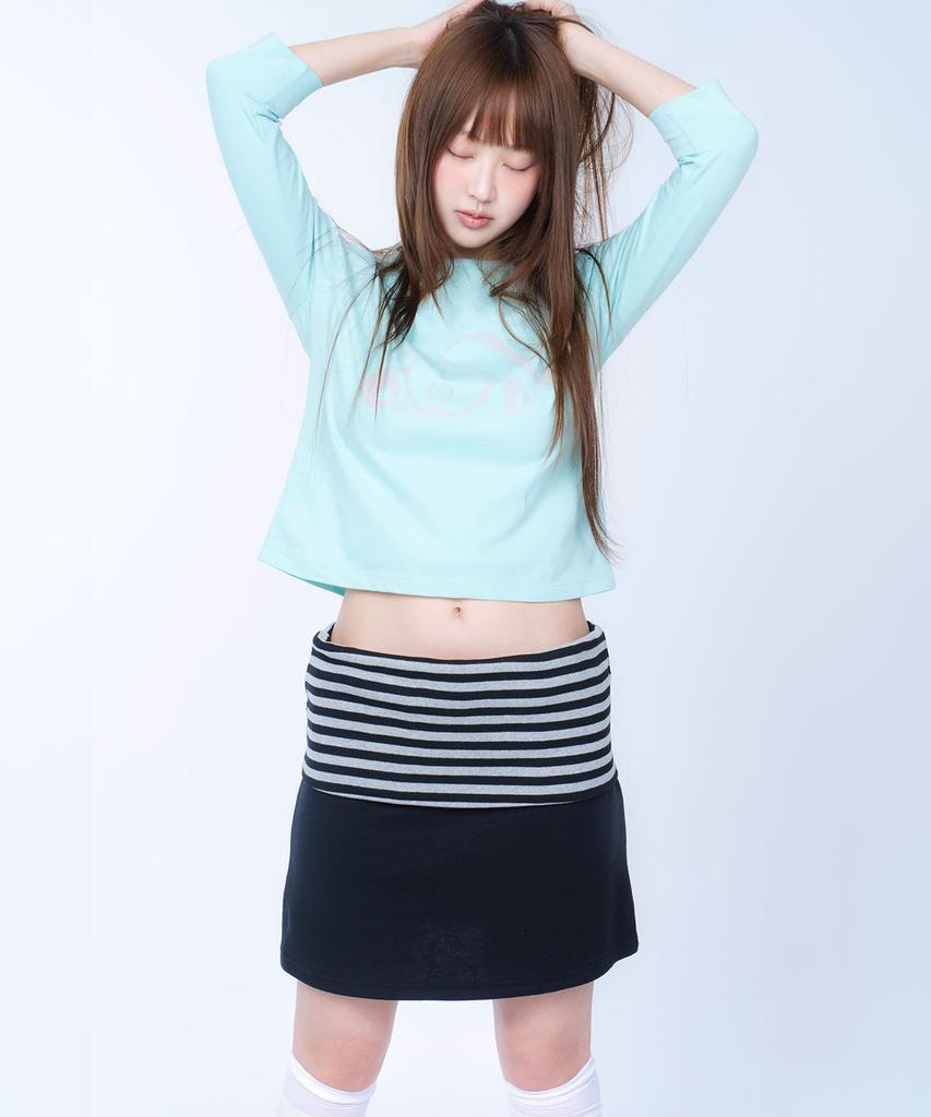 Laailai Drift Flow 3/4 Sleeve Tee (Mint)