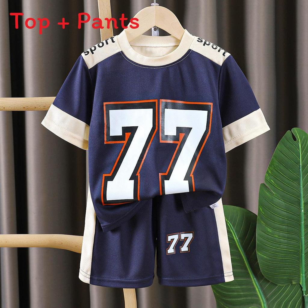 Childrens Summer Sports Set With Quickdry Polyester Fabric For Active Boys And Girls