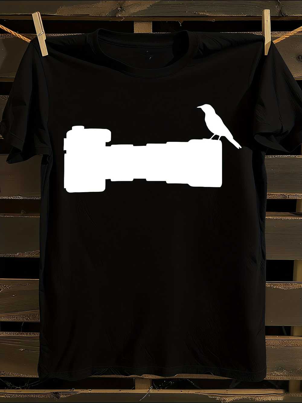 

Bird Camera Photographer Graphic T-Shirt Mens Tshirt Womens Tshirts with Letters Print Short Sleeves T-Shirt Casual Street Tee Shirt Top XXL
