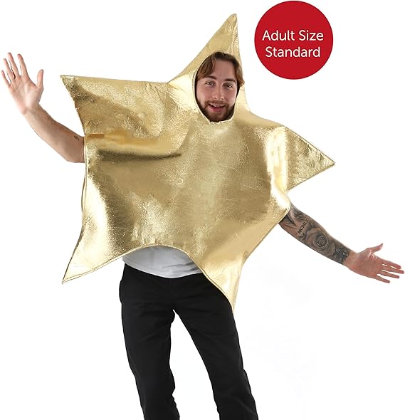 Dospělý vánoční kostým, Velká zlatá hvězda