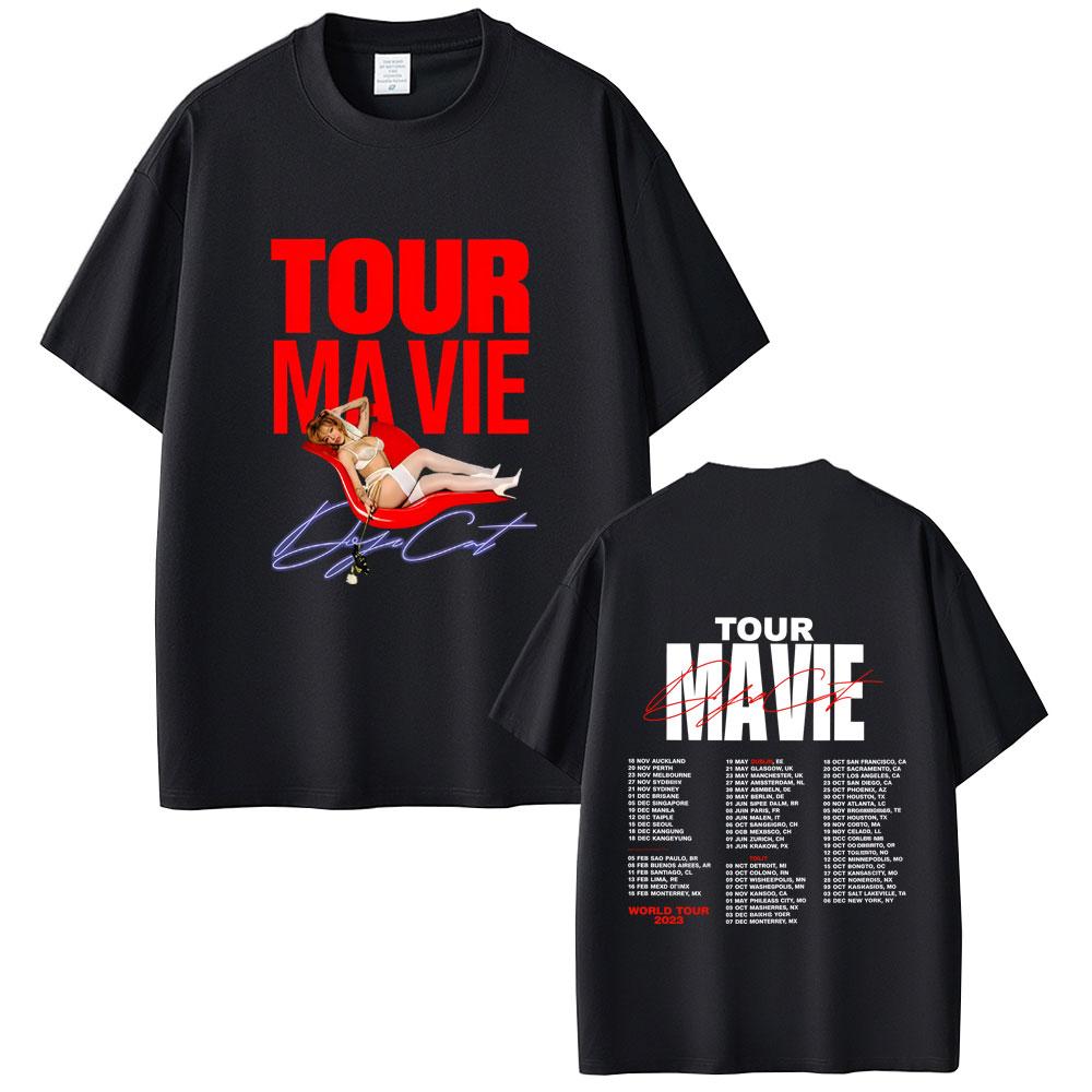 Rapper Doja Cat World Tour 2026 T-shirt Unisex Women Hip Hop Retro Oversized Streetwear Unisex Fashion Casual Soft Cotton T Shirts
