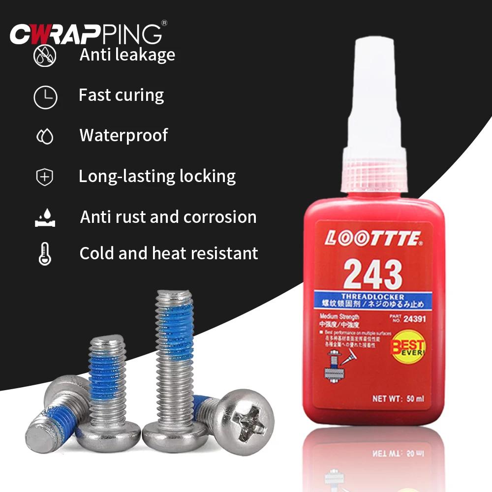 Threadlocker Screw Locking Adhesive High Strength Screw Glue To Prevent Loosening Corrosion for Home Car Motorcycle Repair Tools