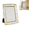 Antique Ornate Photo Frame with Floral Relief Vintage Picture Frame Wall and Tabletop Display for Home Decors Art Gallery