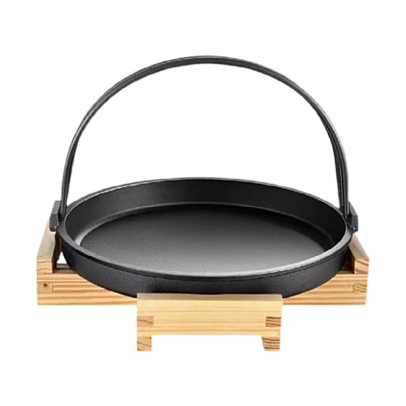 ZISIZ Cast Iron Teppanyaki Griddle Plate