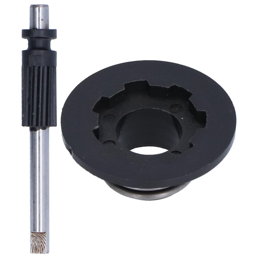 2PCS Compact Worm Gear Kit ABS Oil Pump Pinion for Husqvarna 435 440E 445 450E 340 345 350