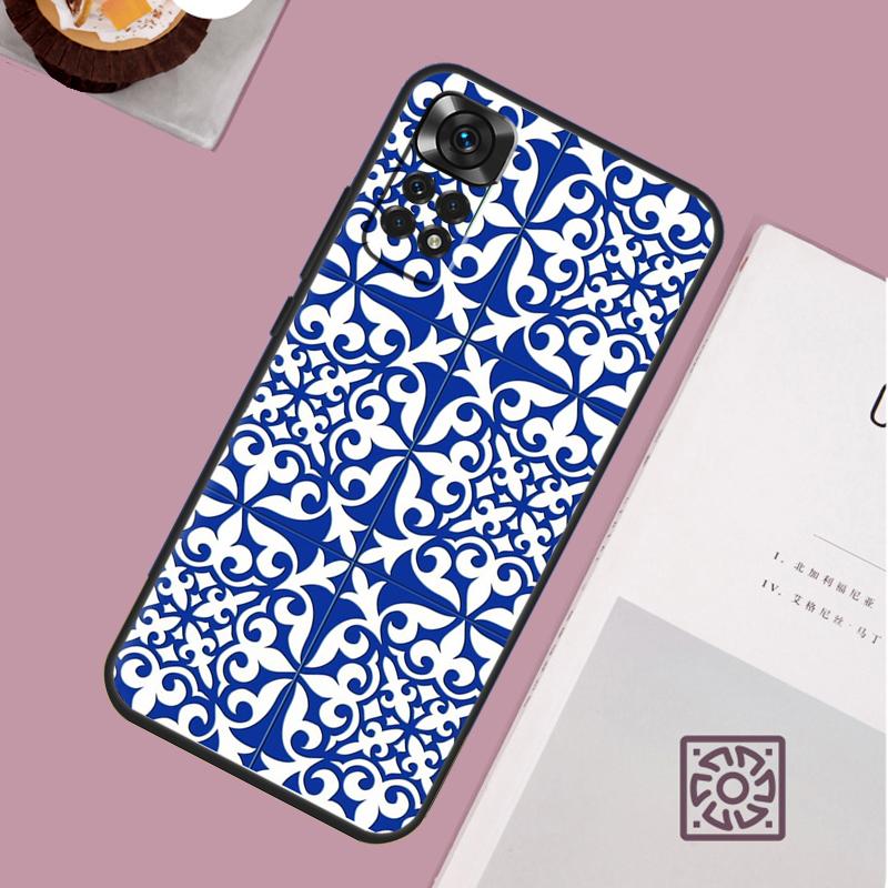 Moroccan Tile Case For Xiaomi Redmi Note 12 11 8 9 10 13 Pro 12S 11S 10S 9S Redmi 13C 9C 10C 12C Cover