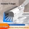 V-Shaped Crevice & Corner Cleaning Brush for Bathroom, Toilet, and Kitchen Floors