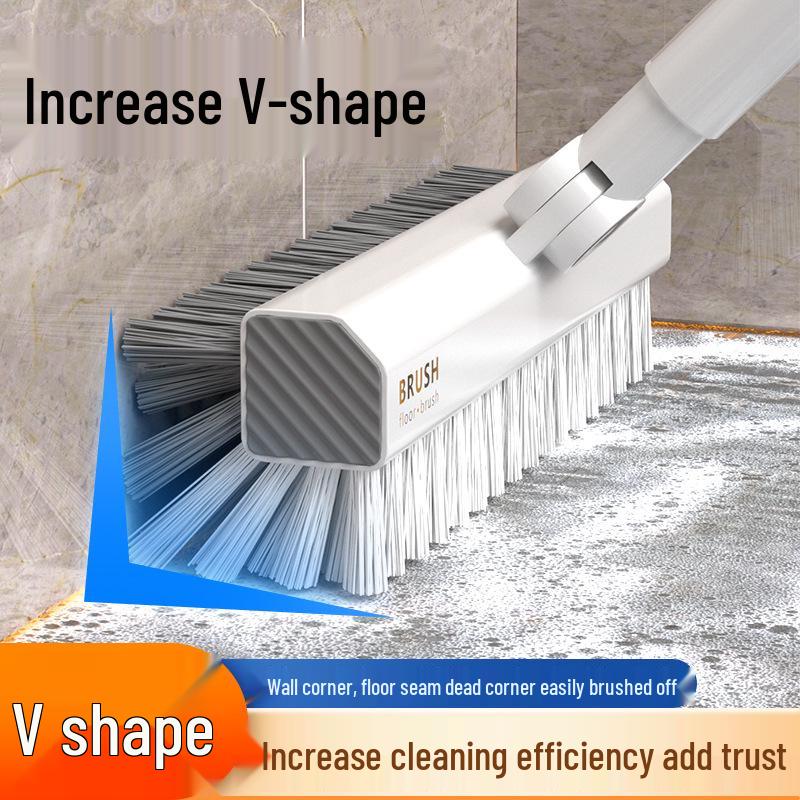 

V-образная щетка для чистки щелей и углов для полов в ванной, туалете и кухне белый