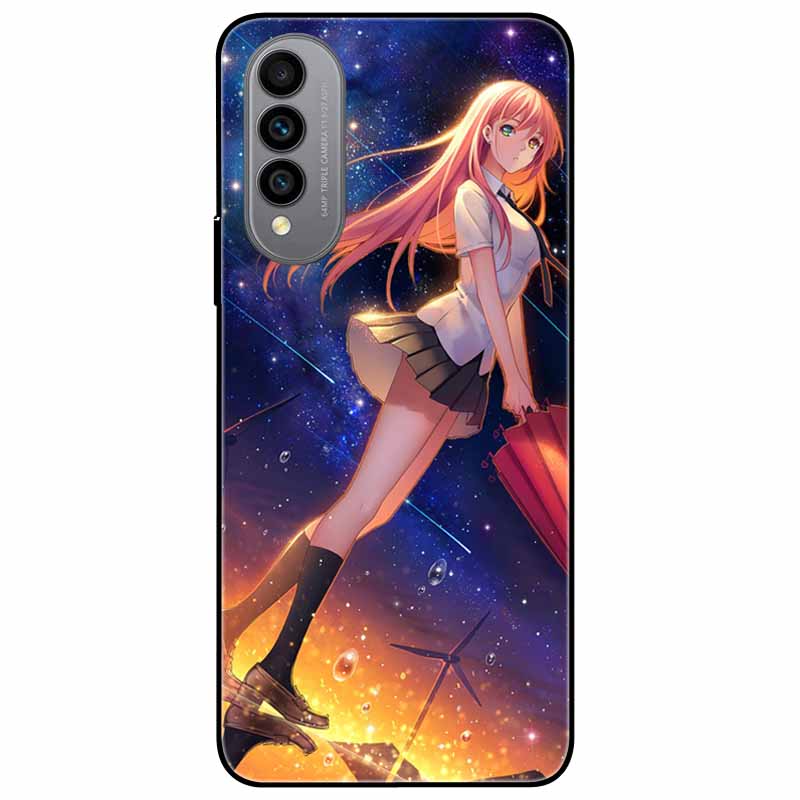 Pentru Wiko T50 Carcasă T 50 4G Huse TPU Silicon Negru Carcasă Lună Înstelată pentru Wiko T50 Carcasă WikoT50 Rezistentă la Șocuri Moale Desene Animate 6.6''