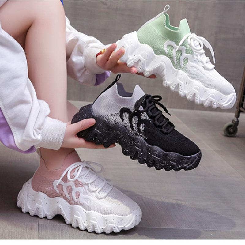 Mode Damen Freizeit Sportschuhe Frau Frühling Sommer 2025 Mesh Atmungsaktiv Plateau Sneaker Designer Laufschuhe Tennis Damen Trainer