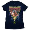 Wrestlemania 100% Cotton T-shirt Mens Tees Top - Retro 80s Cast In Electrified Triangle New