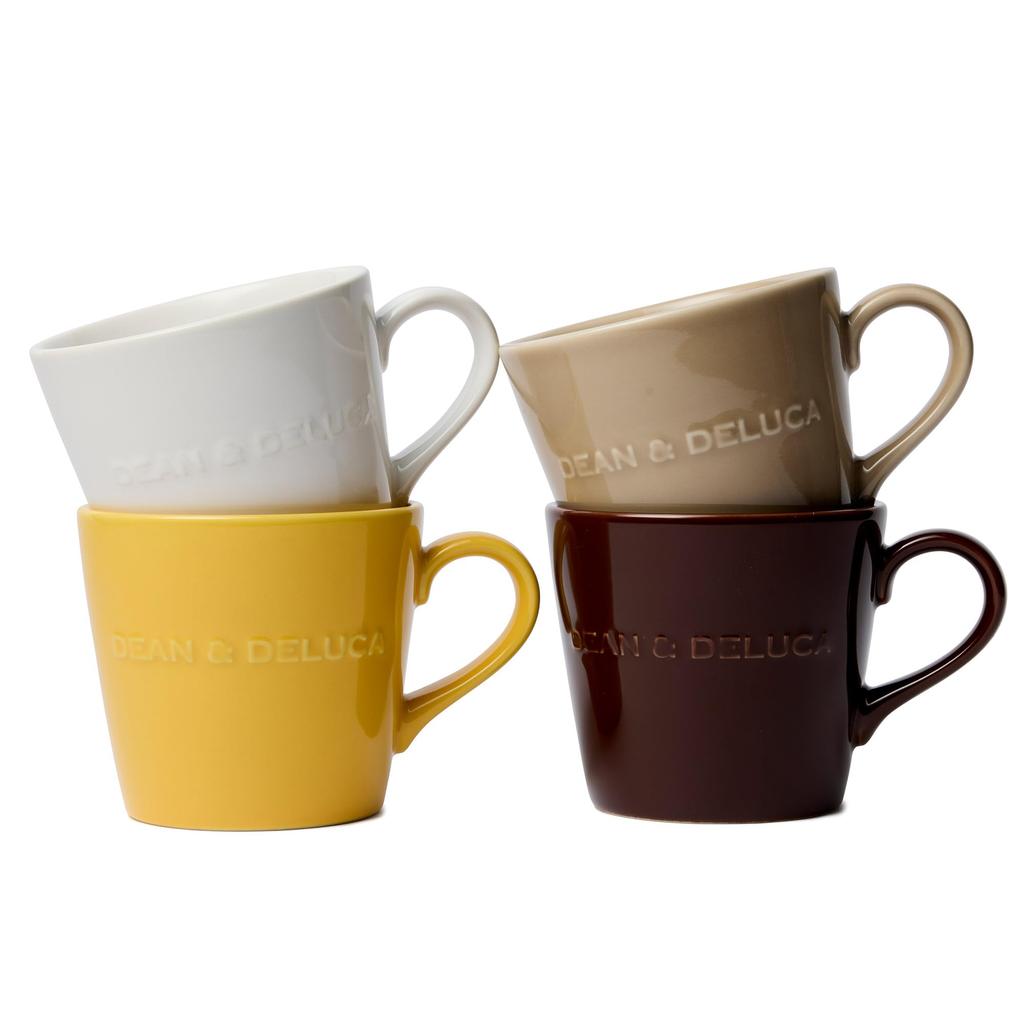 DEAN DELUCA Morgen Karamell Mikrowellen- und Spülmaschinenfester Becher, Gelb, Sicher, Kaffee/Tee, 9,5x13x8,5cm