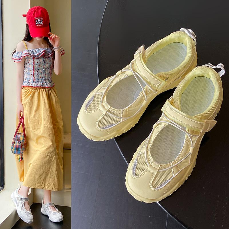 Mary Jane Women's sneaker 2026 New Sle Autumn Thi Bot Heightening Magic Tape Casual Sneakers zapatillas de mujer