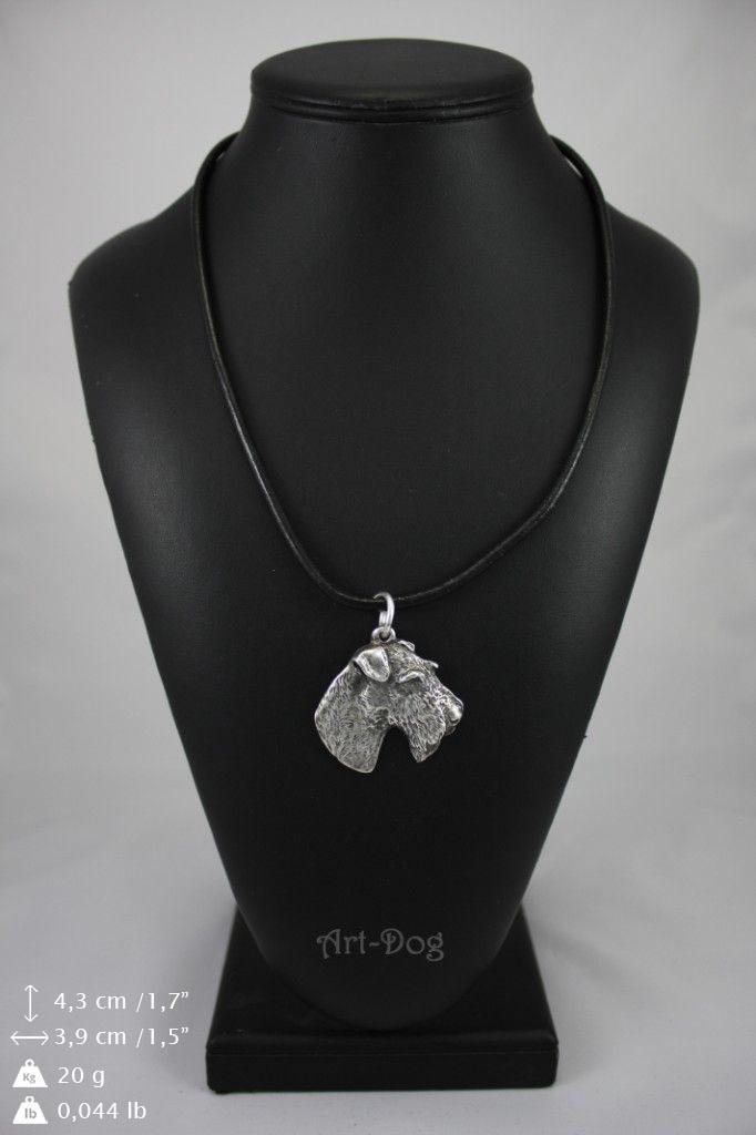 Fox Terrier Wire – Dog Necklace In Gift Box, Silver-plated Locket for Dog Fan | Art-Dog