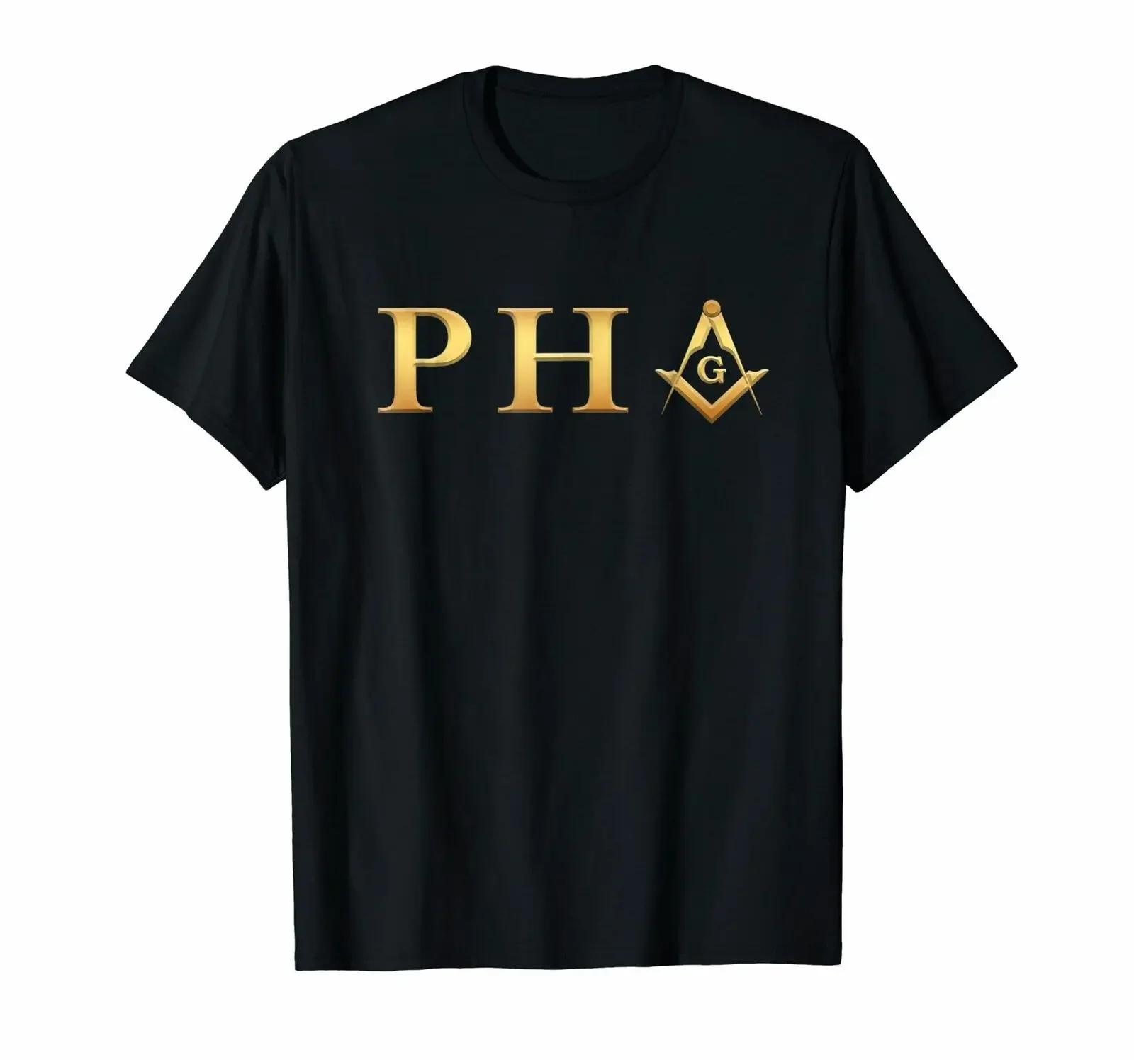 PHA Freemason Prince Hall Mason Masonic Mens T Shirt High Quality Cotton Breathable Top Loose Casual Tshirt New S3XL S