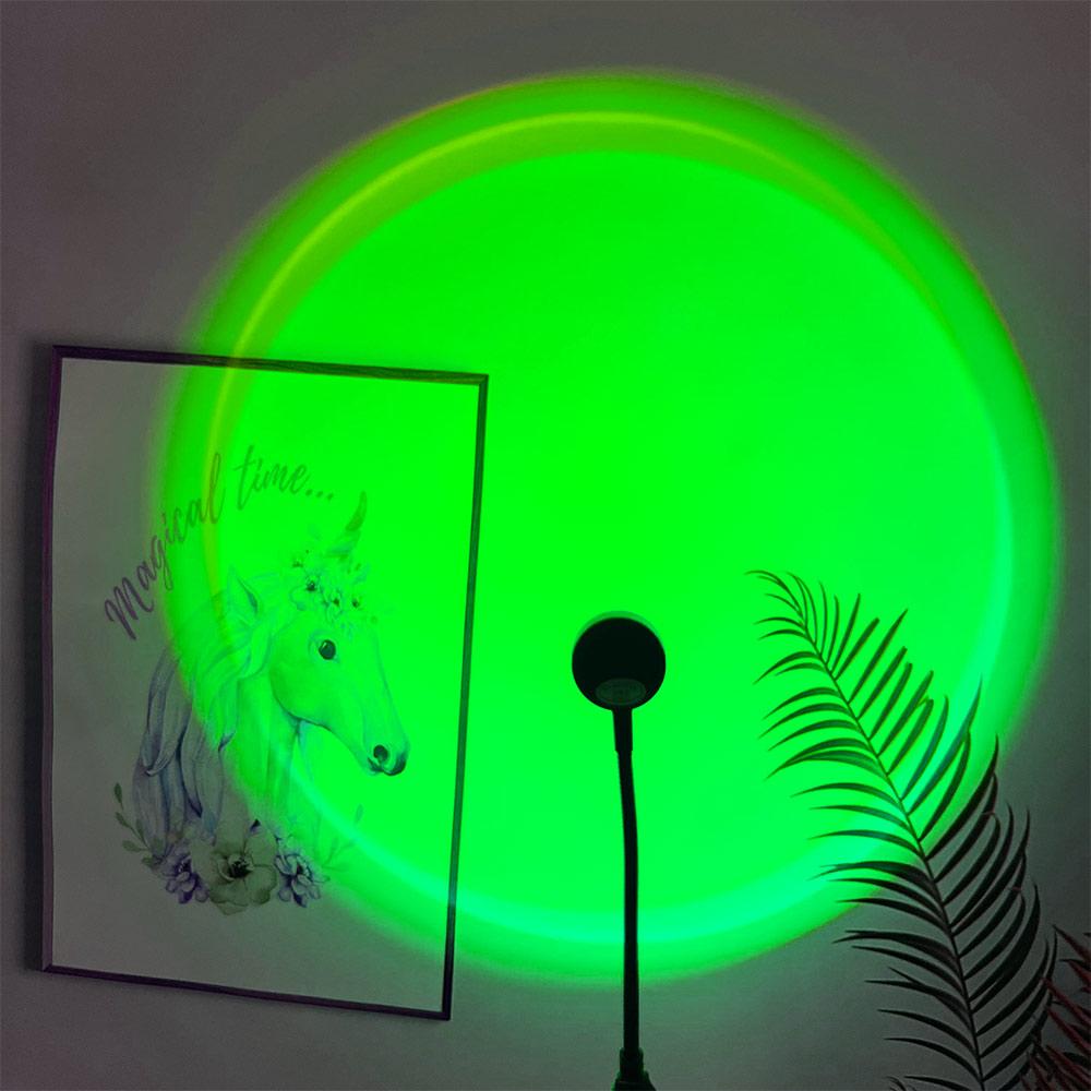 Shop Wall Atmosphere Night Light Photography Background Lights Sunset Lamp Rainbow Projector Lamp