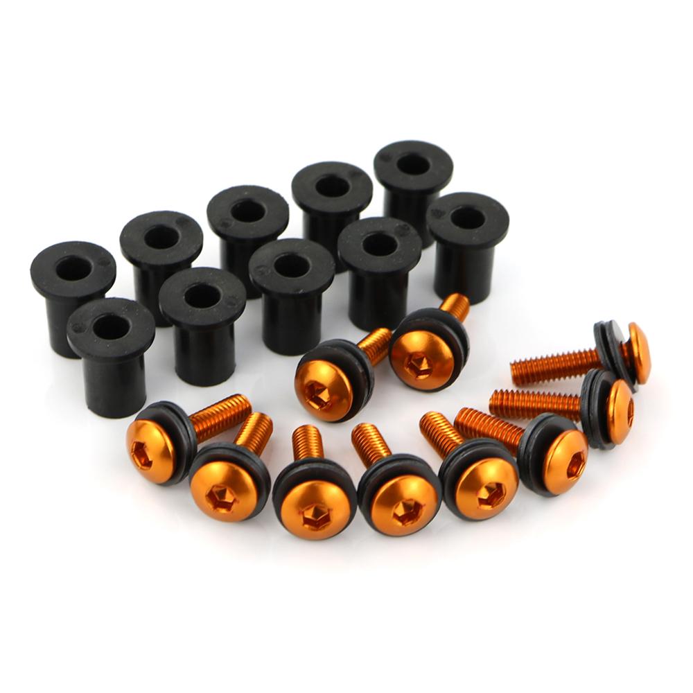 Motorcycle Windshield Bolts Kits For Ducati 748 916 996 998 749 999 848 1098 1198 Windscreen Screws Aluminum Set M4*16 10 Pcs