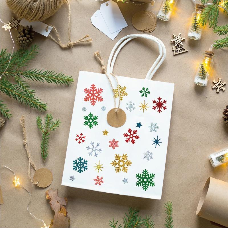 Happy New Year Christmas Wall Winter Snowflake Window Glass Stickers Merry Christmas Decors