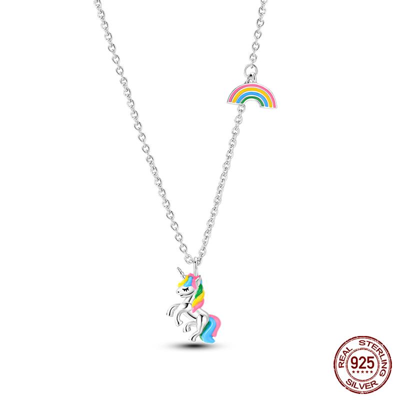 925 Silver Luminous Firefly Heart Shaped Zircon Pendant Necklace For Women Fashion Anniversary Birthday Jewelry Gifts