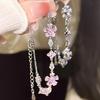 Rhinestone Cherry Blossom Pink Flower Bracelet Small Fresh Flower Ladies Temperament Girls