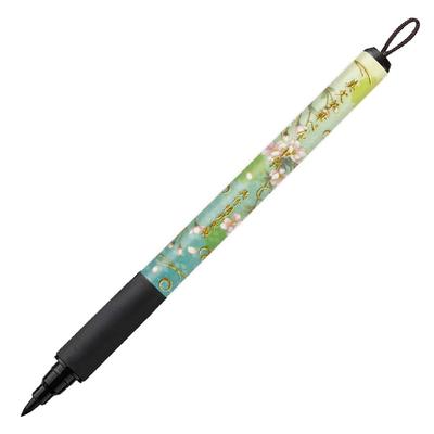 Kuretake Brush Beautiful Japanese Pattern Medium Nagori Pen, Lettering, IV, Nib, Sakura, XTWM3-14
