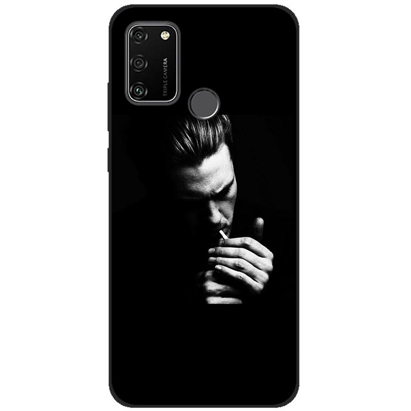 For HONOR 9A Case 6.3" Soft Silicon Tpu Phone covers On Huawei Honor 9A 9 A MOA-LX9N Back Bag Funda Shell black tpu case
