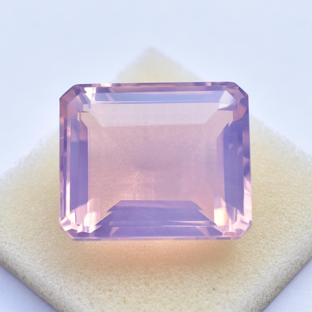 AUSTRALISCHER Rosa Opal ZERTIFIZIERT 30x25mm Smaragdschliff IM LABOR HERGESTELLTER Loser Edelstein