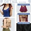 Swimsuit with Ribbon and Ruffle Size S [RAVIR] Women's One-Piece Skirt, Khaki,