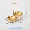 Gold Double Ladle Holder Rack