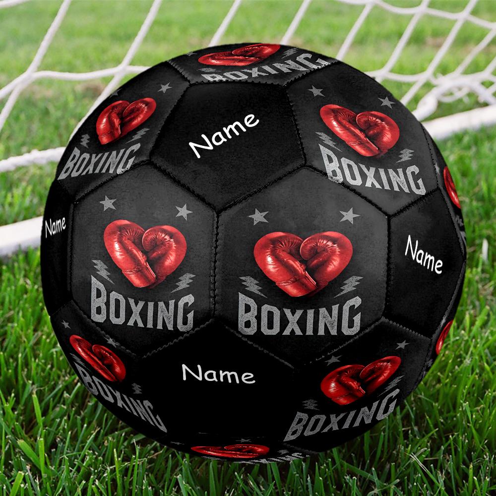Custom Name boxing Theme Size 5 Soccer Ball, Suitable for Both Indoor and Outdoor Matches, a Gift Suitable for Everyone.