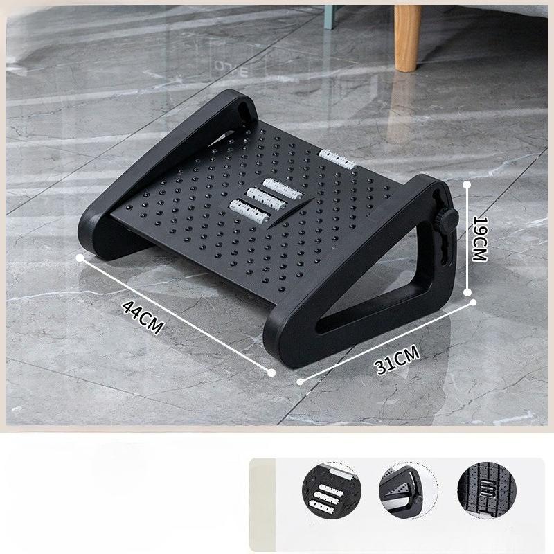 New Office Footstool with Adjustable Triangular Anti Warping Foot Pedal, Foot Pad, Home Foot Stool with Massage Roller