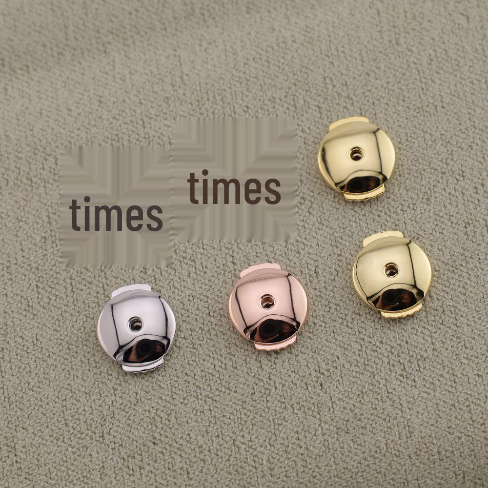 Gold Push-Type Flying Saucer Ear Stud - Trendy Fashion Accessory