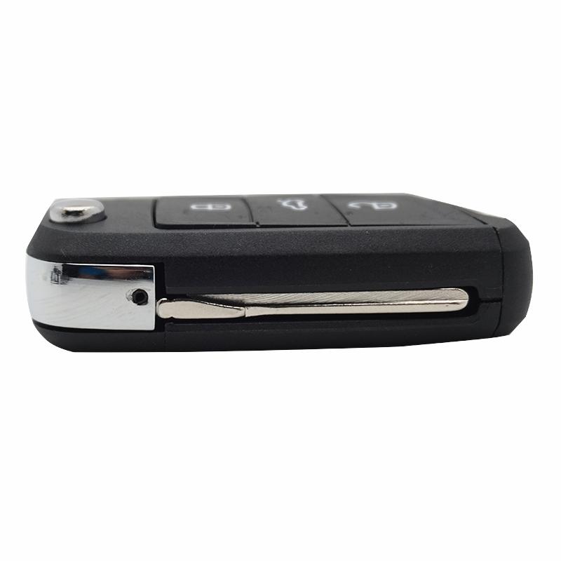 Cocolockey 3 Tasten Klappschlüssel Gehäuse Für Skoda Octavia A7 Für Vw Golf 7 Mk7 Für Seat Leon Passat Beetle Polo Bora