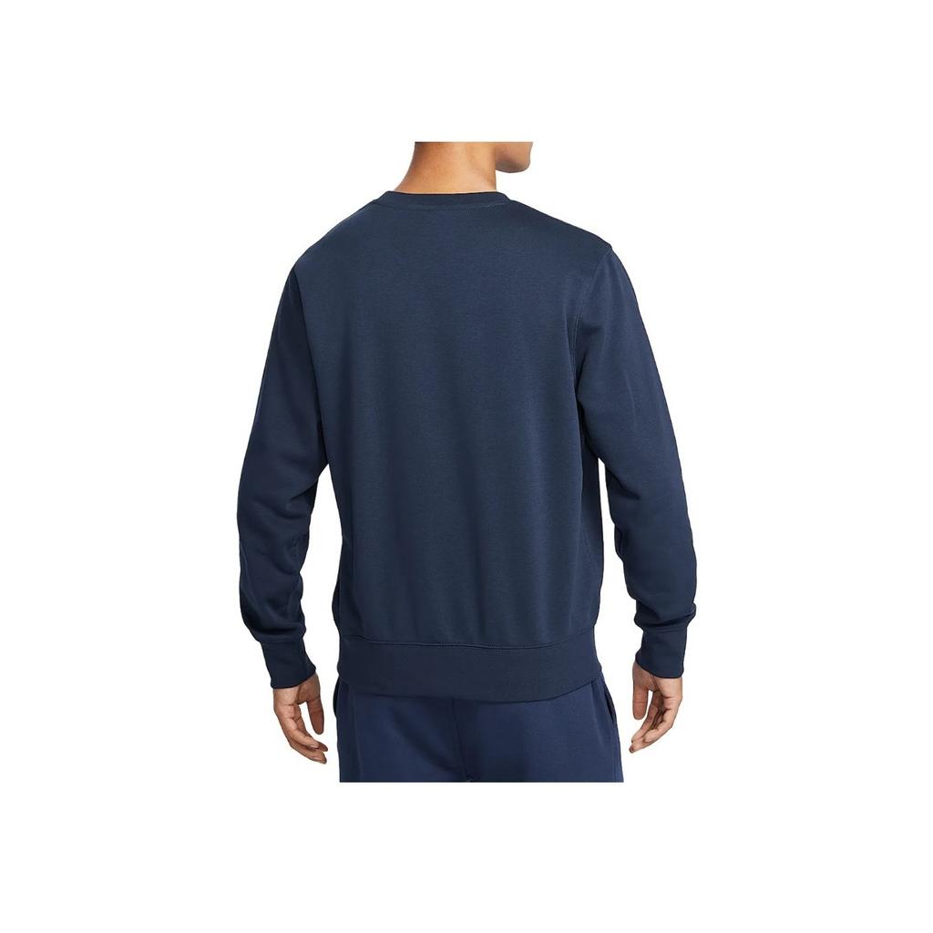 Nike Club Durable Comfortable Fashionable Versatile Crewneck Sweatshirt Men Sweatshirt Obsidian White FN3889-451