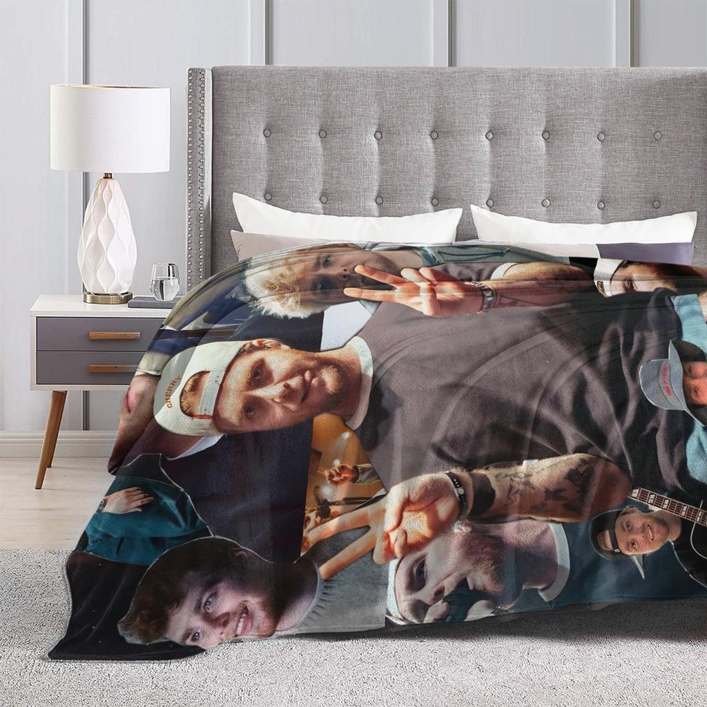 Alex Warren Rapper Blanket  Decorative Flannel Bedding Throws For Home Decor Warm Soft Custom DIY Quality Bedspread