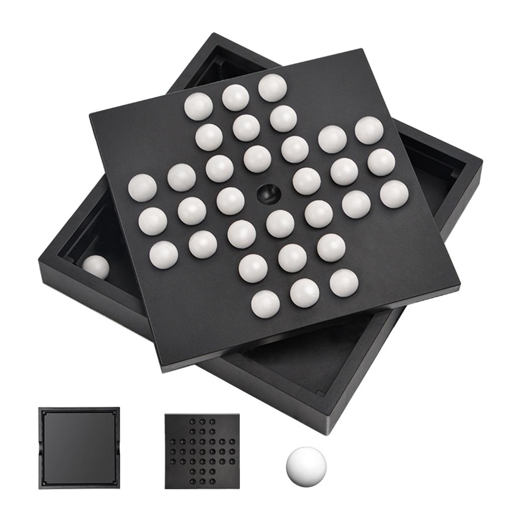 Indoor Single Player Board Game Educational Puzzle Game Strategic Checkers Board Game Puzzle Toy for Boy Girls Kids