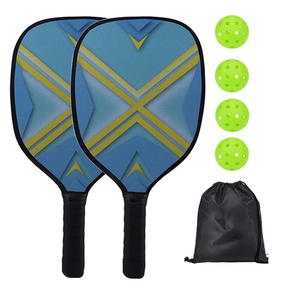 Set Racket Peak in Legno di Pioppo 2 Pezzi Gioco da Spiaggia all'Aperto Regalo per Divertimento Familiare Attività Sportiva